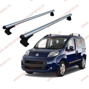 Set 2 bare portbagaj FIAT Qubo 2008-2020 - ALUMINIU - fixare pe caroserie