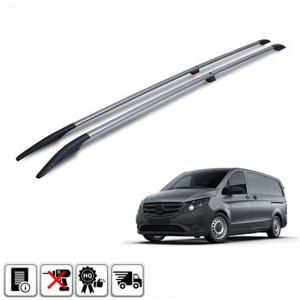 Set 2 bare portbagaj longitudinale MERCEDES Vito III (W447) 2014-prezent - varianta extra lung - ALUMINIU