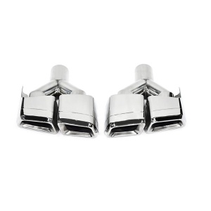 Set 2 ornamente toba inox MERCEDES CLS AMG / Argintiu