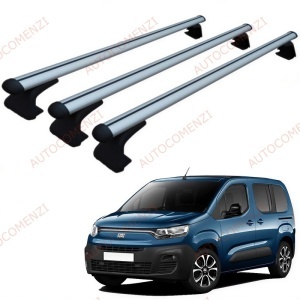 Set 3 bare portbagaj FIAT Doblo III (K9) 2022-prezent - ALUMINIU - fixare pe caroserie
