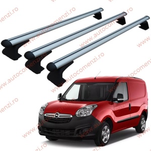 Set 3 bare portbagaj OPEL Combo D 2012-2018 - ALUMINIU - fixare pe caroserie