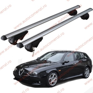 Set bare portbagaj ALFA ROMEO 156 1996-2007 Combi - cu cheie antifurt / Aluminiu - 120 cm