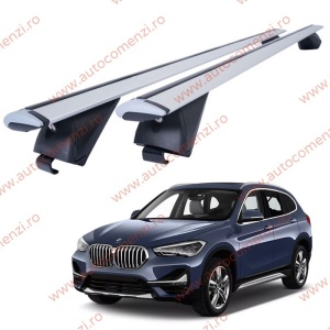 Set bare portbagaj BMW X1 F48 2016-2022 - Wingbar - Aluminiu / cu cheie antifurt