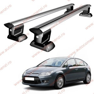 Set bare portbagaj CITROEN C4 I 2004-2010 - Wingbar - cu cheie antifurt / Aluminiu