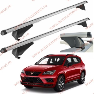 Set bare portbagaj CUPRA Ateca 2016-prezent - Aluminiu / cu cheie antifurt
