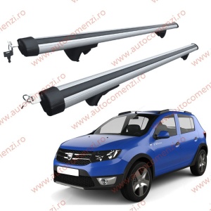 Set bare portbagaj DACIA Sandero Stepway II 2012-2020 - Aluminiu cu cheie antifurt - 120 cm