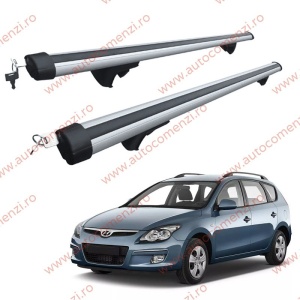 Set bare portbagaj HYUNDAI i30 I 2006-2012 Combi - Aluminiu / cu cheie antifurt - 120 cm