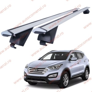 Set bare portbagaj HYUNDAI Santa Fe III 2012-2018 - Wingbar - Aluminiu / cu cheie antifurt