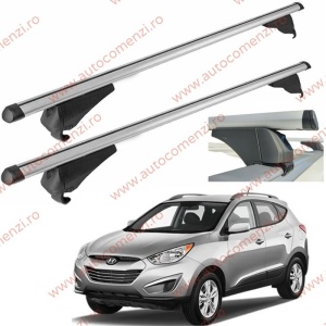 Set bare portbagaj HYUNDAI Tucson II 2009-2015 - Aluminiu / cu cheie antifurt