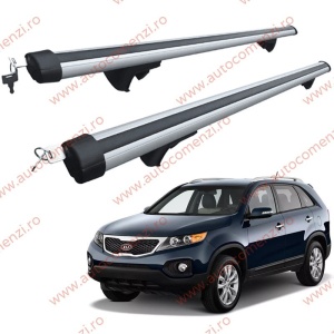 Set bare portbagaj KIA Sorento II 2010-2014 - Aluminiu / cu cheie antifurt - 120 cm
