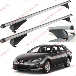 Set bare portbagaj MAZDA 6 II 2007-2012 Combi - Aluminiu / cu cheie antifurt