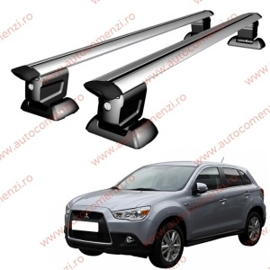 Set bare portbagaj MITSUBISHI ASX I 2010-2023 - Wingbar - cu cheie antifurt / Aluminiu