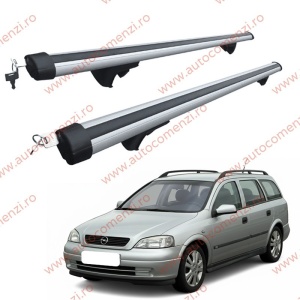 Set bare portbagaj OPEL Astra G 1998-2009 Combi - Aluminiu / cu cheie antifurt - 120 cm