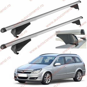 Set bare portbagaj OPEL Astra H 2004-2014 Combi - Aluminiu / cu cheie antifurt