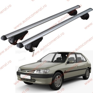 Set bare portbagaj PEUGEOT 306 1993-2002 Combi - cu cheie antifurt / Aluminiu - 120 cm