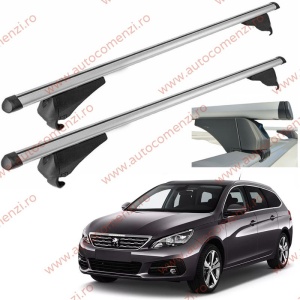 Set bare portbagaj PEUGEOT 308 II 2013-2021 Combi - Aluminiu / cu cheie antifurt
