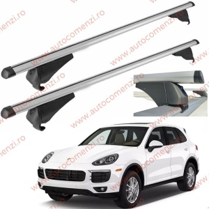 Set bare portbagaj PORSCHE Cayenne II 2010-2018 - Aluminiu / cu cheie antifurt