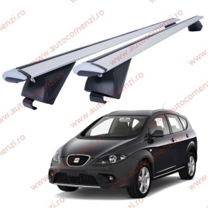 Set bare portbagaj SEAT Altea XL 2006-2015 - Wingbar - Aluminiu / cu cheie antifurt