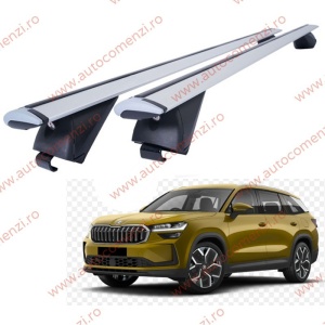 Set bare portbagaj SKODA Kodiaq II 2024-prezent - Wingbar - Aluminiu / cu cheie antifurt