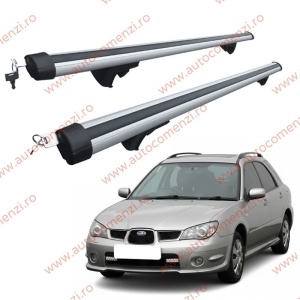 Set bare portbagaj SUBARU Impreza II 2000-2007 Combi - Aluminiu / cu cheie antifurt - 120 cm