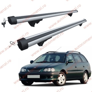 Set bare portbagaj TOYOTA Avensis I (T220) 1997-2002 Combi - Aluminiu / cu cheie antifurt - 120 cm