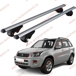 Set bare portbagaj TOYOTA Rav 4 (XA20) 2000-2005 - cu cheie antifurt / Aluminiu - 120 cm
