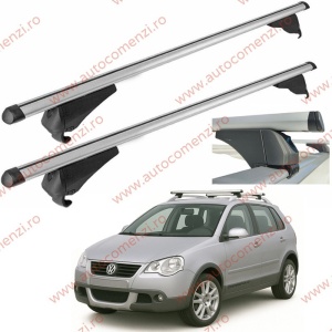 Set bare portbagaj VW Cross Polo 2006-2009 - Aluminiu / cu cheie antifurt