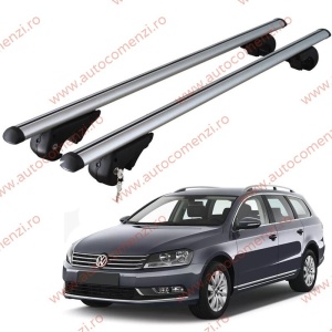 Set bare portbagaj VW Passat B7 2010-2015 Combi - cu cheie antifurt / Aluminiu - 120 cm