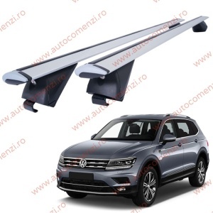 Set bare portbagaj VW Tiguan Allspace 2016-prezent - Wingbar - Aluminiu / cu cheie antifurt