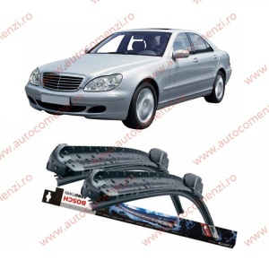 Set stergatoare parbriz MERCEDES Clasa S W220 1998-2005 (sofer + pasager) BOSCH