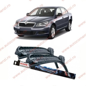Set stergatoare parbriz SKODA Octavia II 2004-2013 (sofer + pasager) BOSCH