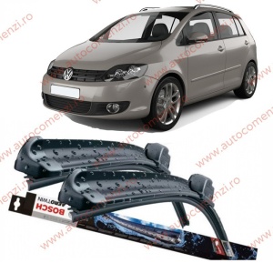 Set stergatoare parbriz VW Golf Plus 2004-2014 (sofer + pasager) BOSCH