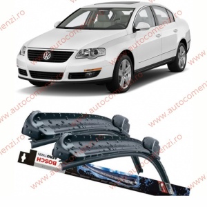 Set stergatoare parbriz VW Passat B6 2005-2010 (sofer + pasager) BOSCH