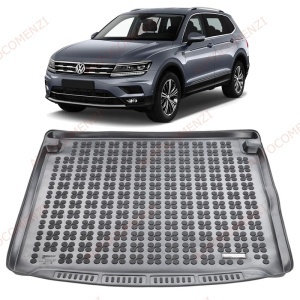 Tavita Portbagaj cauciuc VW Tiguan AllSpace 2016-prezent (5 locuri - portbagaj sus - roata rezerva mica) - REZAW PLAST