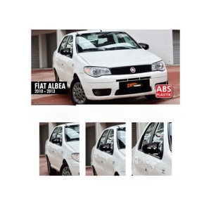 Capace oglinda tip BATMAN FIAT Albea 2010-2012 Facelift - negru lucios - BAT10103/C521-BAT2