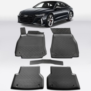 Covoare AUDI A7 II 2018-prezent - tip tavita - 100% cauciuc - SEINTEX