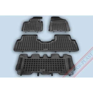 Covoare cauciuc KIA Sorento III 2015-2020 (7 locuri) - tip tavita - REZAW PLAST