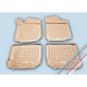 Covoare cauciuc SEAT Leon I 1998-2005 - tip tavita - bej - REZAW PLAST
