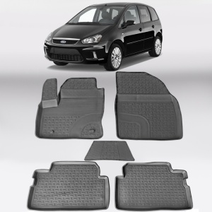 Covoare FORD C-Max I 2003-2010 - tip tavita - 100% cauciuc - SEINTEX