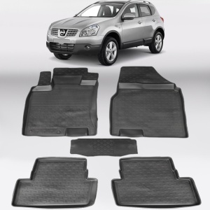 Covoare NISSAN Qashqai I 2006-2013 - tip tavita - 100% cauciuc - SEINTEX