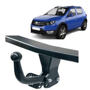 DACIA Sandero Stepway II 2012-2020 - Kit carlig de remorcare ( Carlig + sistem cablaj dedicat) Pachet Complet
