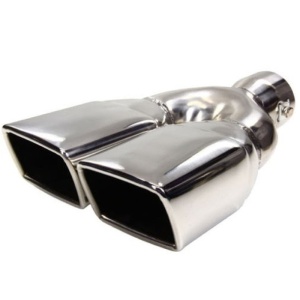 Ornament toba dubla inox universal / Argintiu / Produs Premium
