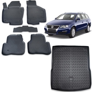 Pachet Tavita Portbagaj + Covoare VW Passat B6 2005-2010 Combi / Break