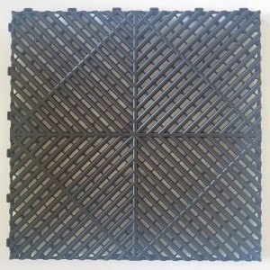 Pardoseala modulara ventilata 40 x 40 x 1,8 cm / Negru