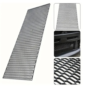Plasa tuning 119 X 40 cm - Model tip fagure - orificii mici / Negru