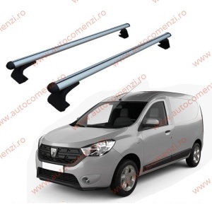 Set 2 bare portbagaj DACIA Dokker 2012-2021 - ALUMINIU - fixare pe caroserie