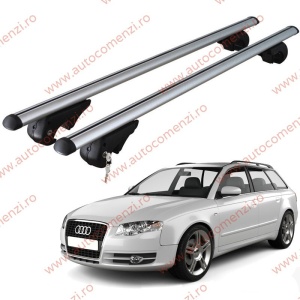 Set bare portbagaj AUDI A4 B7 2004-2008 Combi - cu cheie antifurt / Aluminiu - 120 cm
