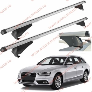Set bare portbagaj AUDI A4 B8 (8K) 2008-2016 Combi - Aluminiu / cu cheie antifurt