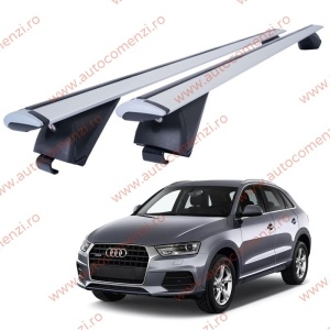 Set bare portbagaj AUDI Q3 I (8U) 2011-2018 - Wingbar - Aluminiu / cu cheie antifurt