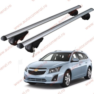 Set bare portbagaj CHEVROLET Cruze I 2011-2016 Facelift Combi - cu cheie antifurt / Aluminiu - 120 cm
